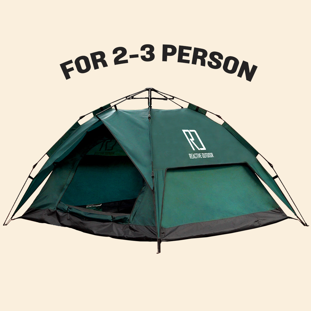 Large-Sized 3 Secs Tent + FREE Camping Tarp (For 2-3 Person, EU).