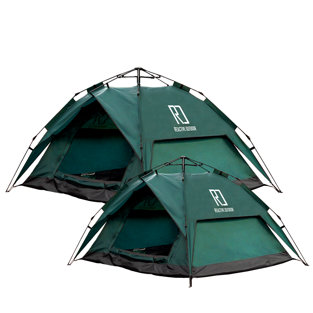 1 Small-Sized + 1 Large-Sized 3 Secs Tent + 2 FREE Camping Tarps (Family Package).
