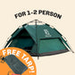 Small-Sized 3 Secs Tent + FREE Camping Tarp (Up to 2 Person, UK)