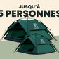 1 Tente Petite + 1 Tente 3 Secs Tent Grande + 2 Bâches de camping GRATUITES (Jusqu’à 5 personnes, FR)