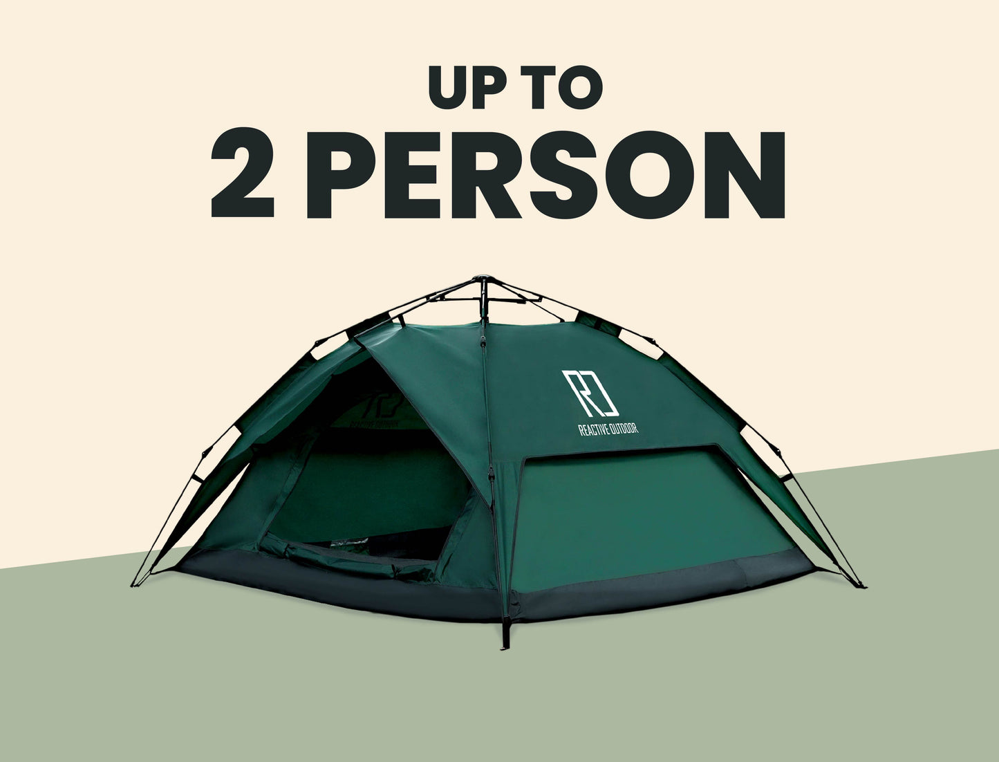 Small-Sized 3 Secs Tent + FREE Camping Tarp (Up to 2 Person, CA)