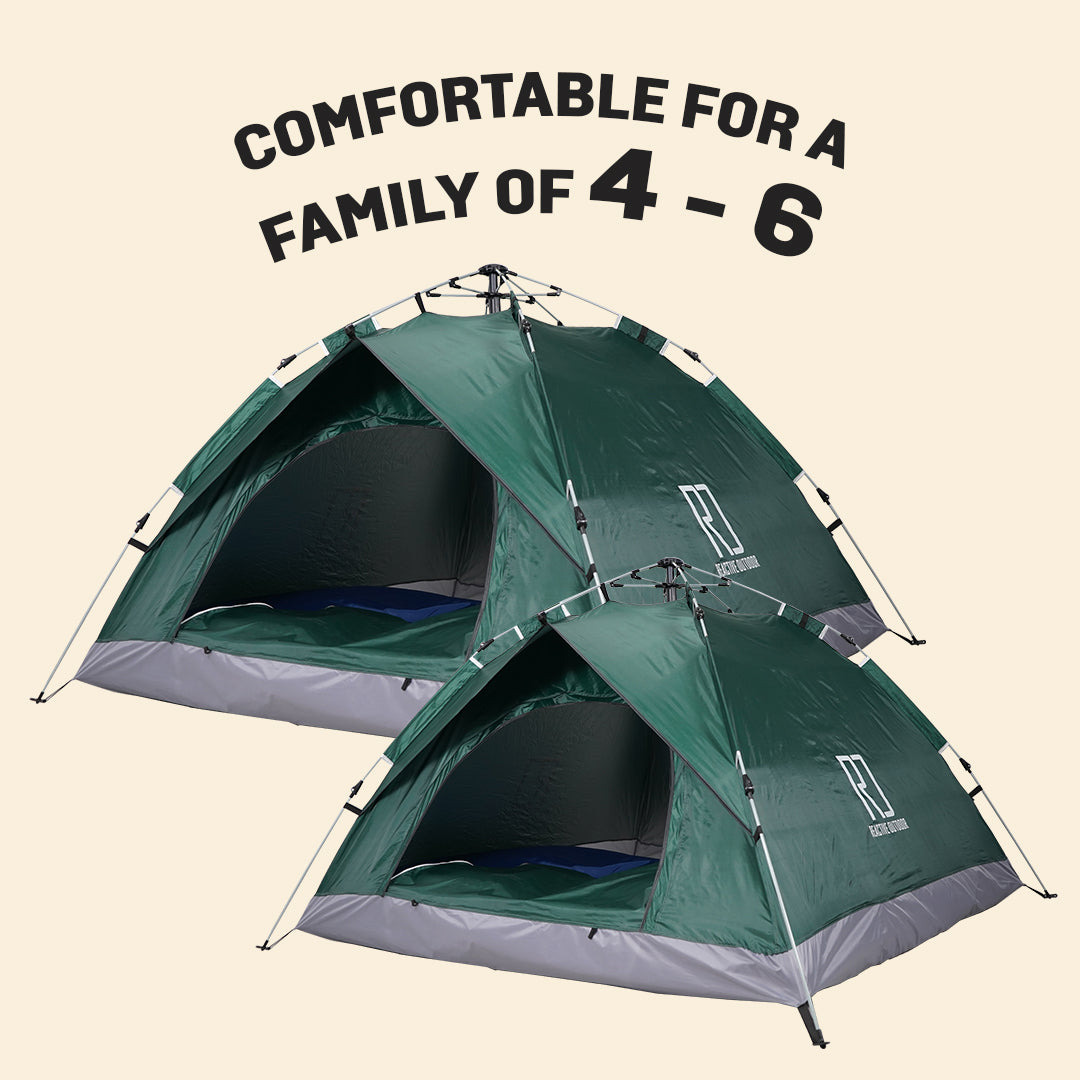 1 Small-Sized + 1 Large-Sized 3 Secs Tent. (Family Package)