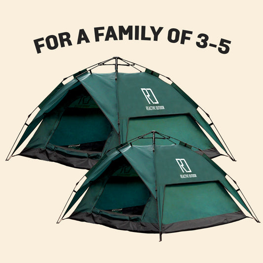 1 Small-Sized + 1 Large-Sized 3 Secs Tent (Family Package, US)