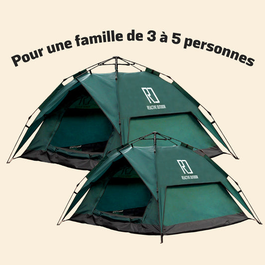 1 Petite + 1 Grande tente 3 Secs (formule familiale)