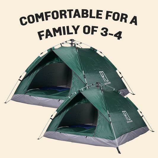 1 Small-Sized + 1 Large-Sized 3Secs Tent (Family Package)